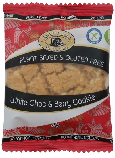 Future Bake Plant Based & Gluten Free White Choc & Berry Cookie 75g